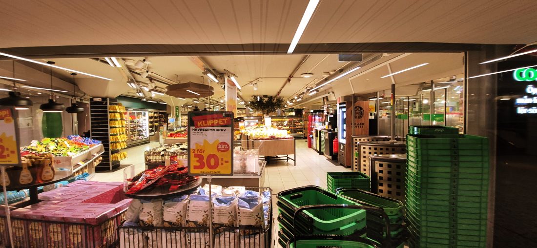 Coop Hötorget - Butiksyta och Gångar