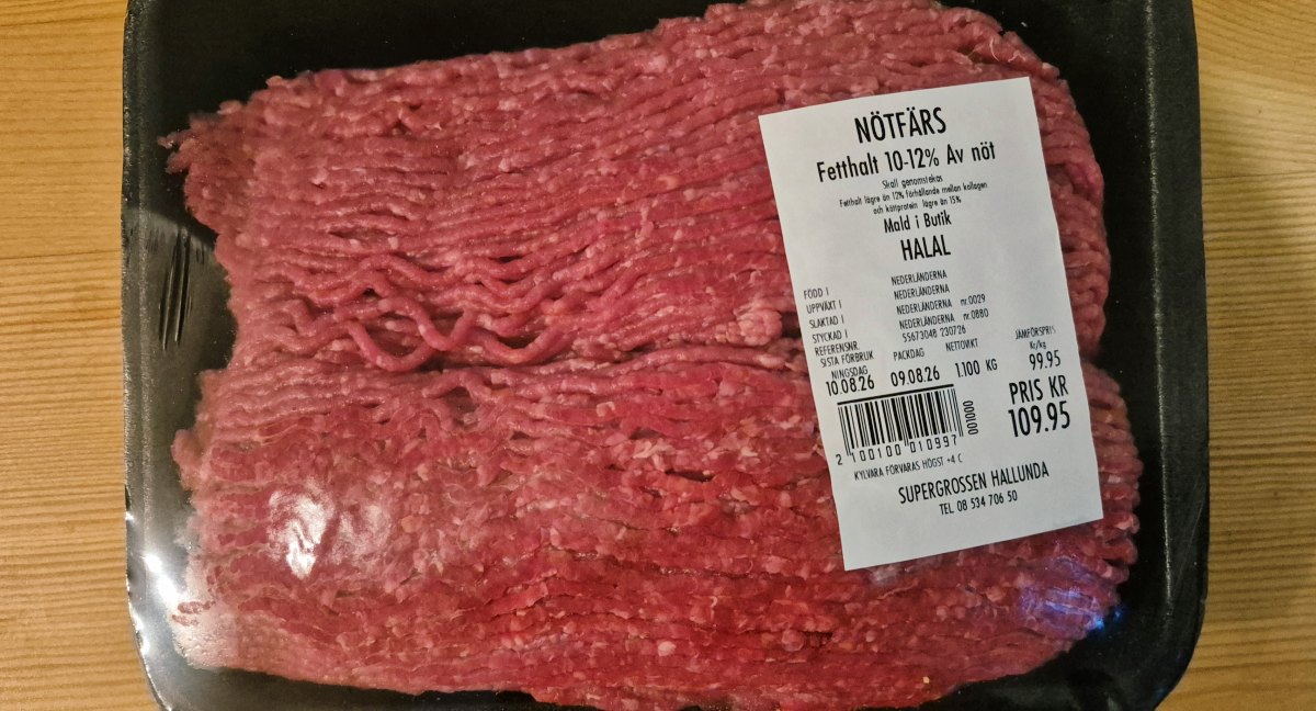 Nötfärs Halal - Supergrossen Hallunda