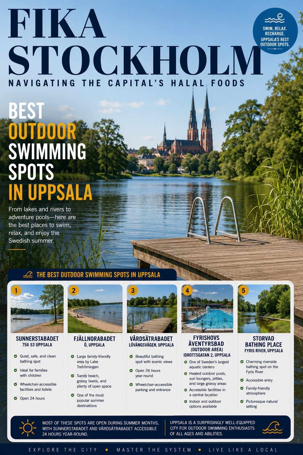 Best outdoor swimming spots in Uppsala magazine feature