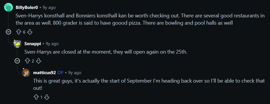 Bonniers Konsthall Reddit testimonial