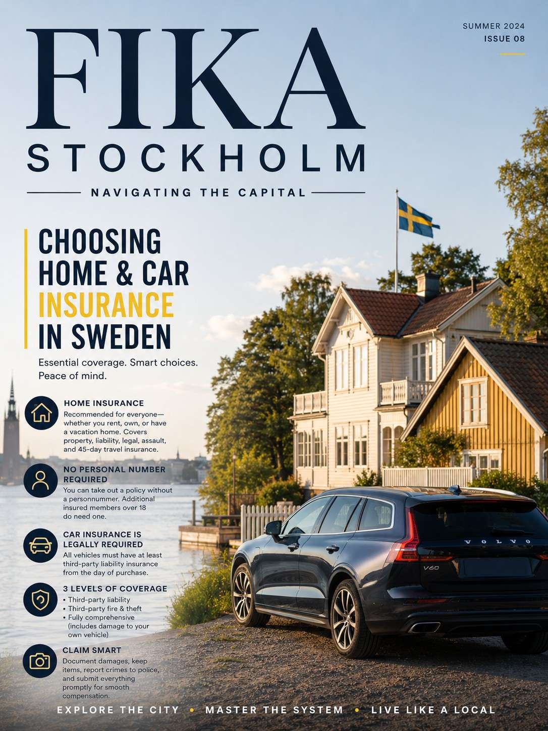 Choosing home and car insurance in Sweden