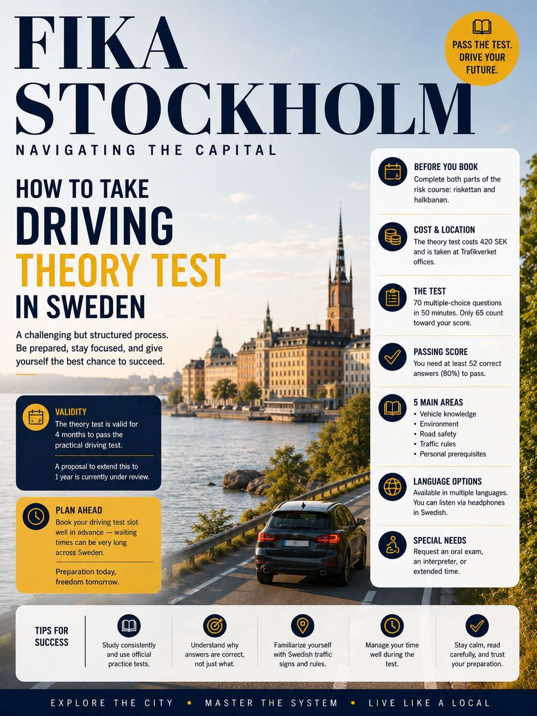 Swedish driving theory test magazine