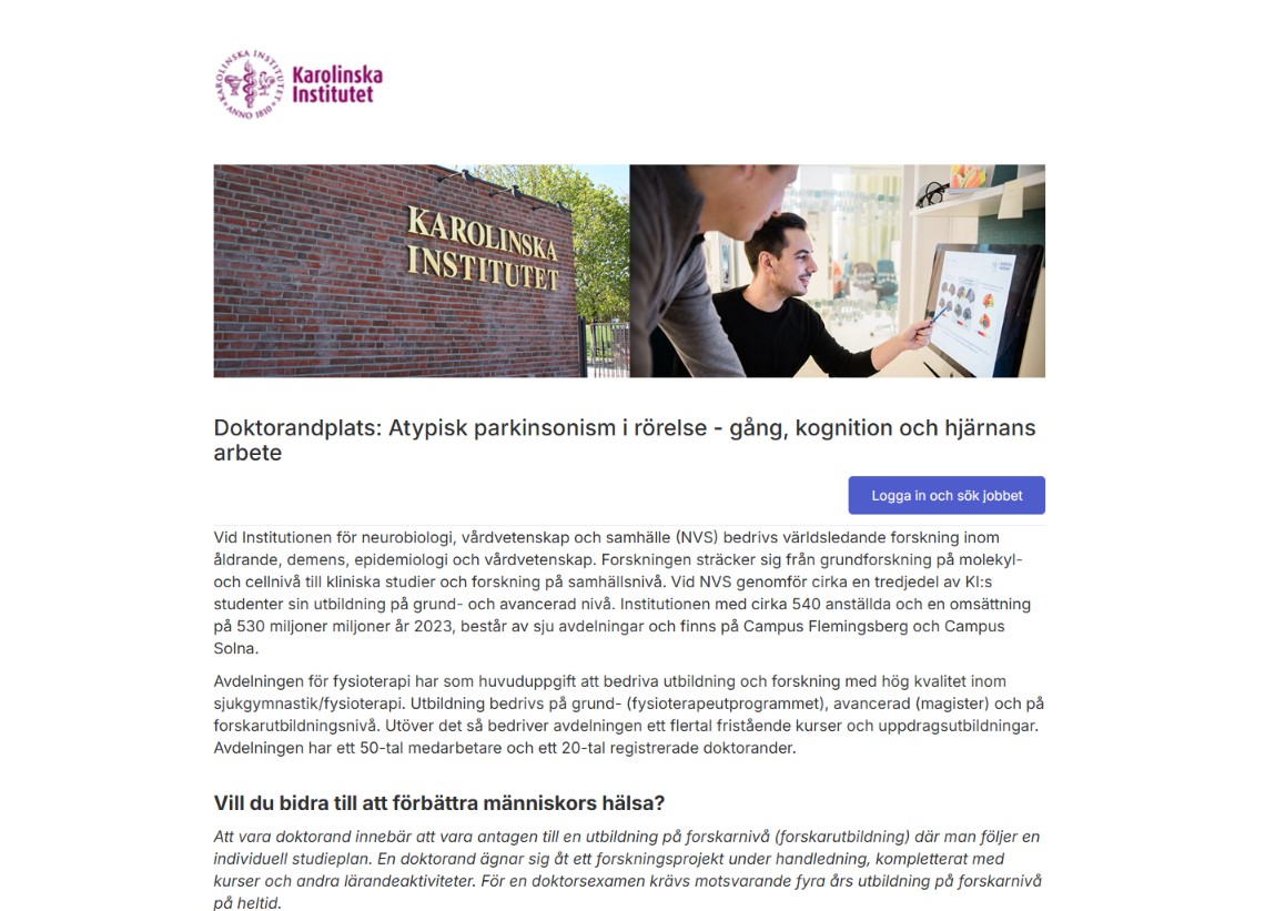 Top 25 Paid PhD Vacancies in Sweden: Karolinska, KTH & Stockholm University