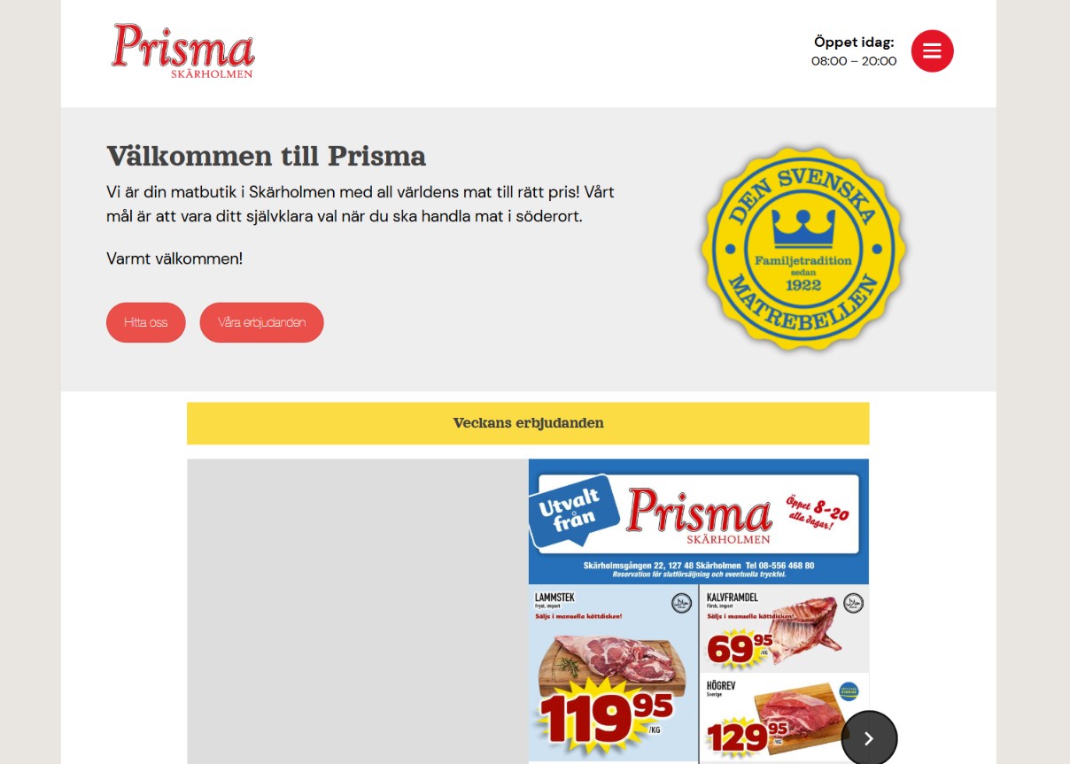 Prisma Mat website