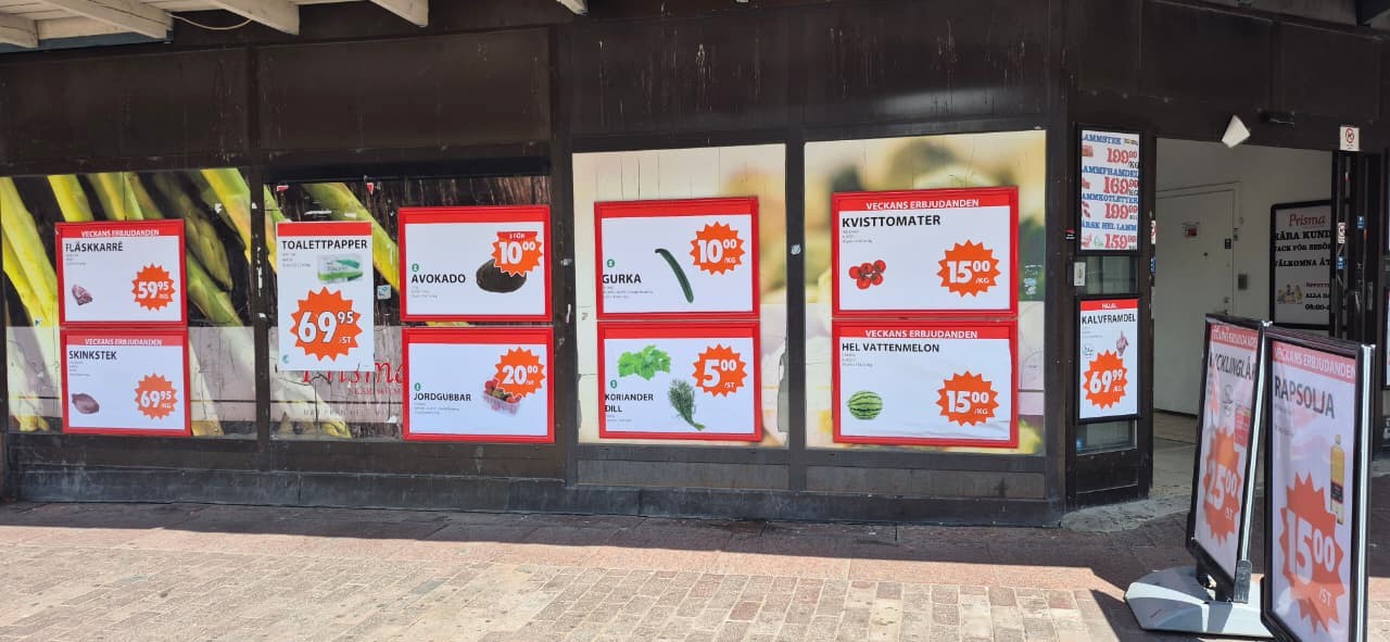 What sells at Prisma Skärholmen