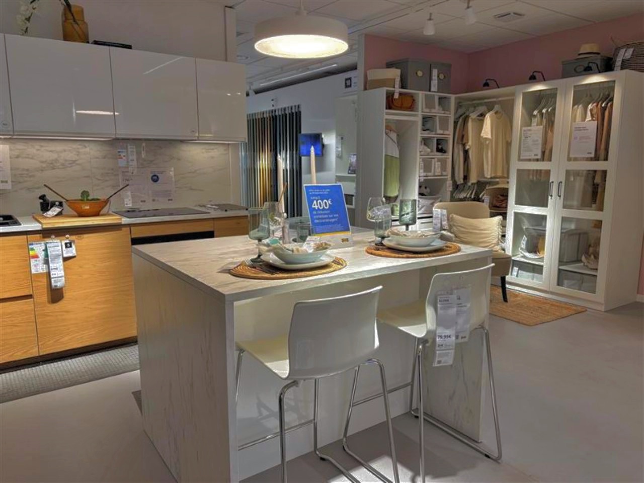 Intérieur du magasin IKEA Atelier de conception et commande Toulouse