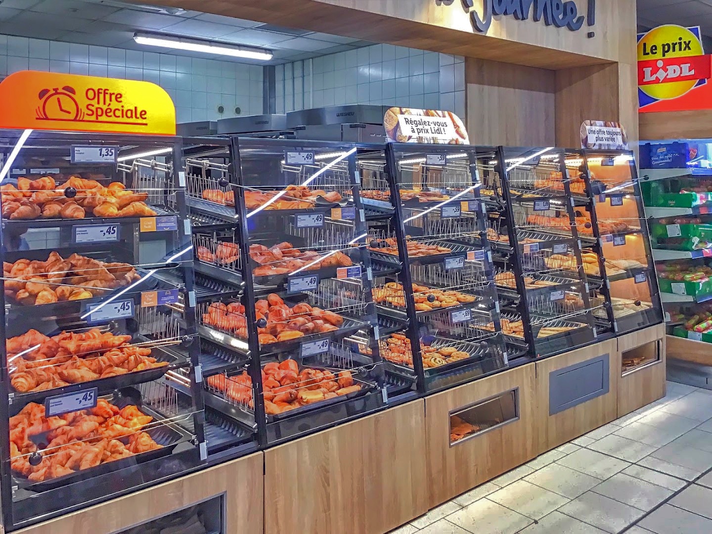 Intérieur du magasin Lidl