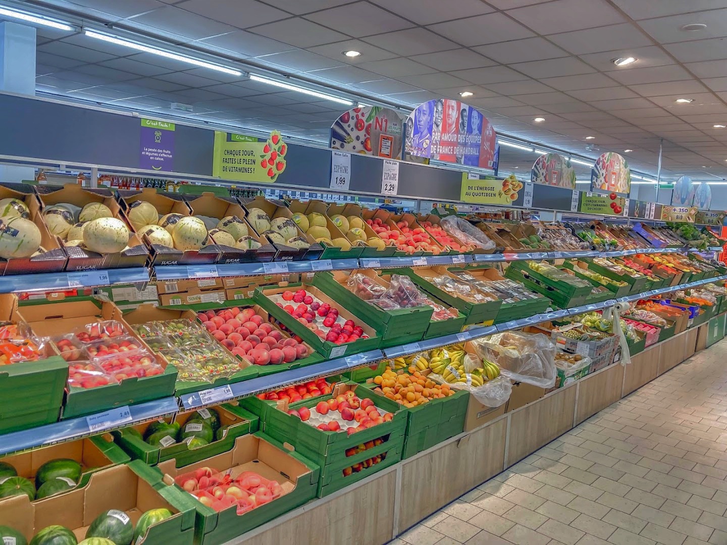 Intérieur du magasin Lidl