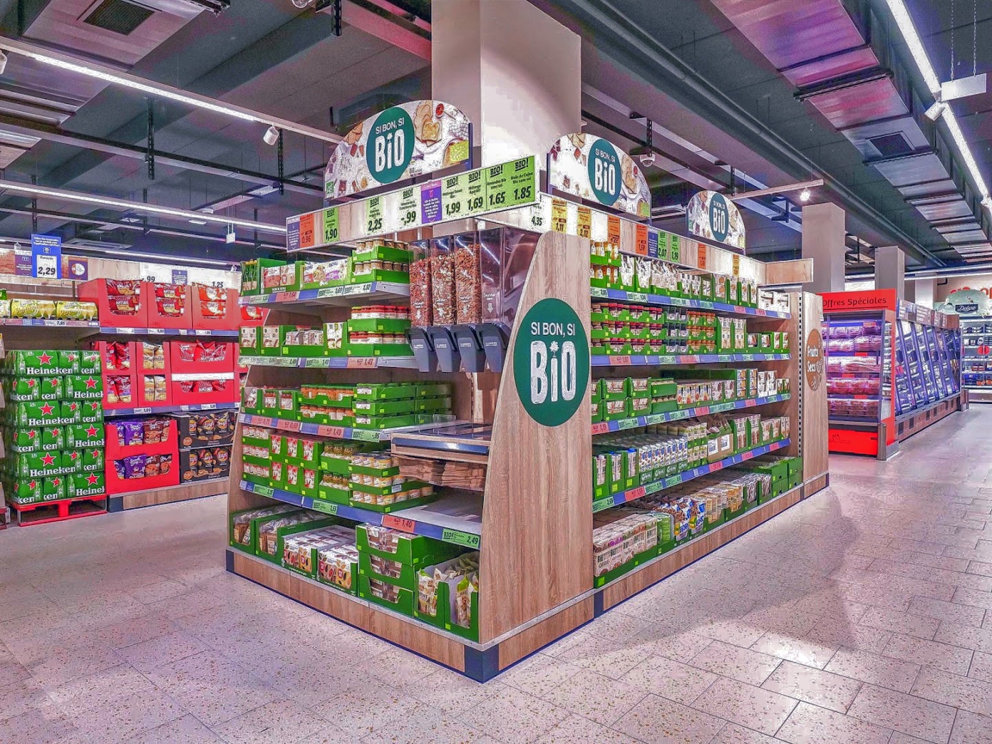 Intérieur du magasin Lidl