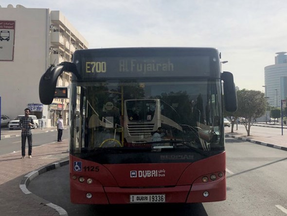E700 Bus Schedule  Dubai to Fujairah
