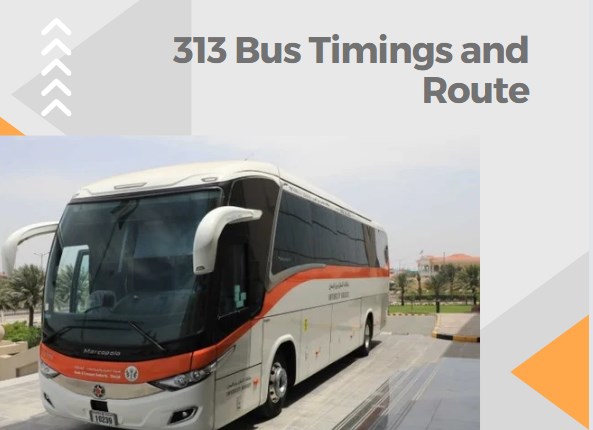 313 Bus Timetable – Al Rolla Terminal to Dubai Airport Terminal 2