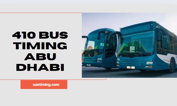 410 Bus Timetable – Mussafah Port to LifeCare Hospital