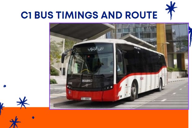 C1 Bus Timings – Airport Terminal to Satwa Bus Station