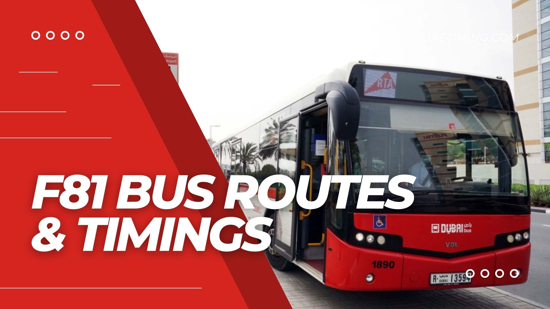 F81 Bus Schedule â€“ Qusais Industrial Area, Terminus to Al Nahda Metro and Back