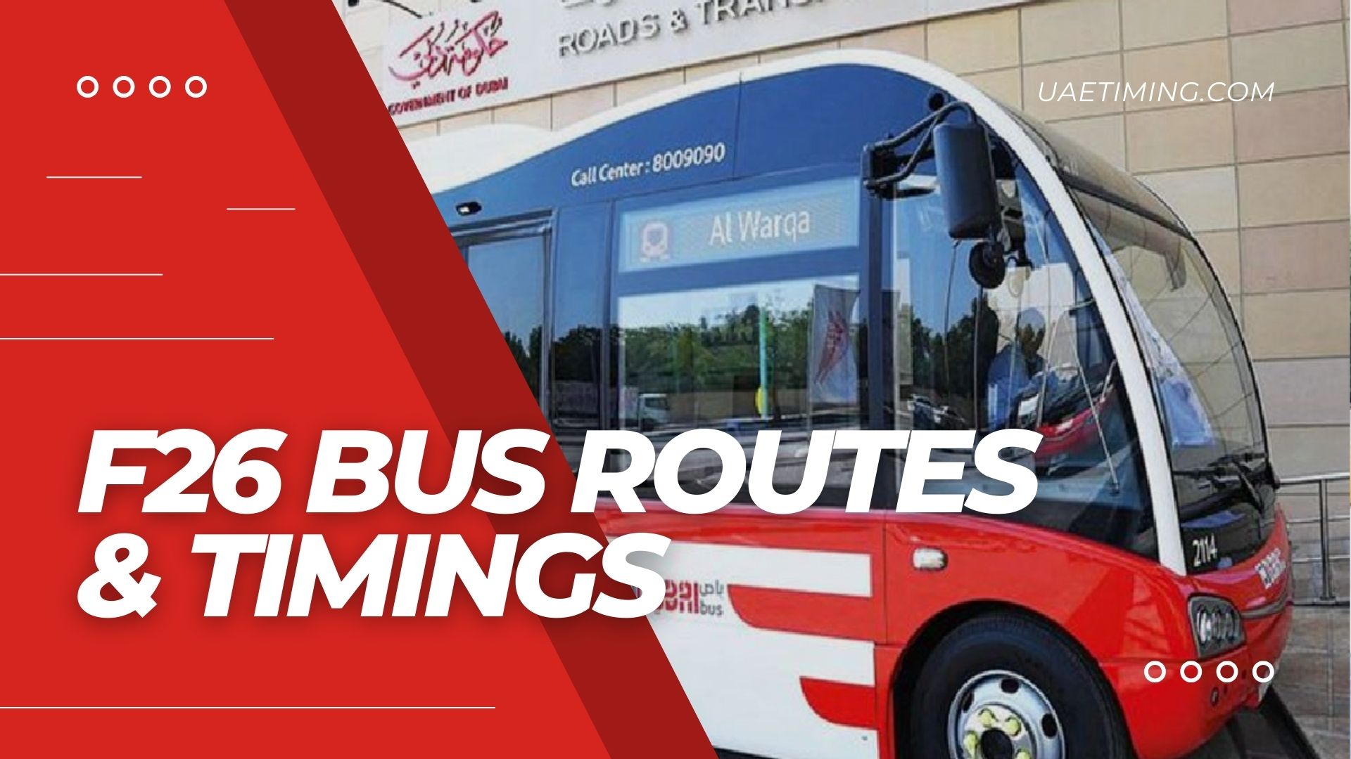 Discover the F26 Bus Timings â€“ Equiti Metro Landside to Onpassive Terminus