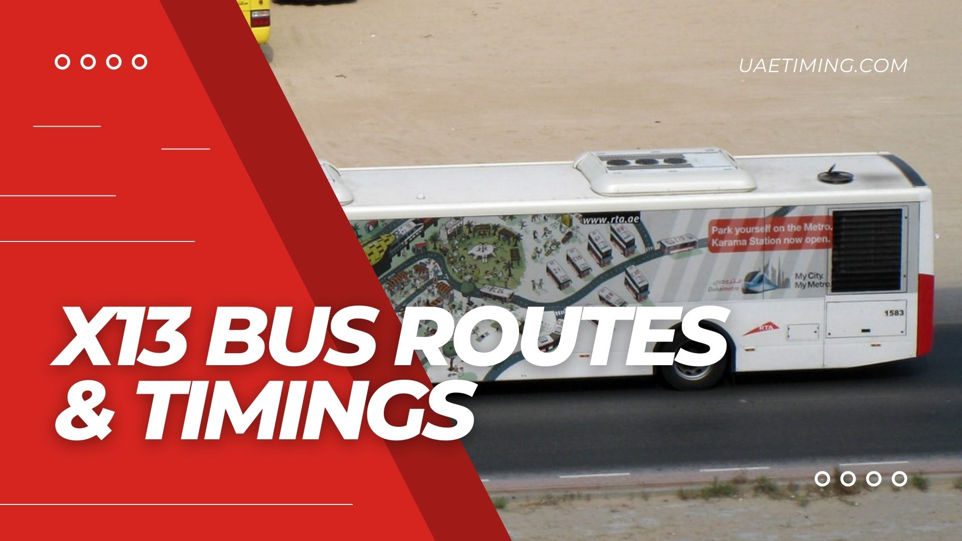 X13 Bus Timings â€“ Lulu Village to Satwa Bus Station