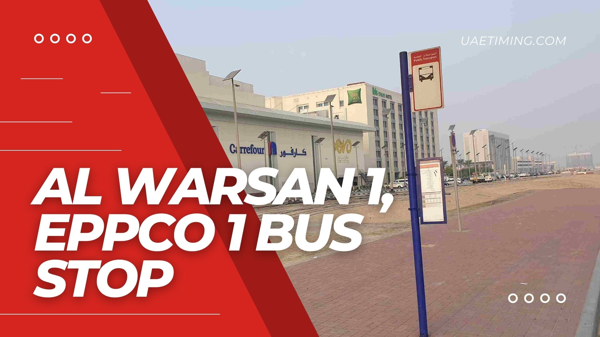 Find Al Warsan 1 Eppco 1 Bus Stop in Dubai