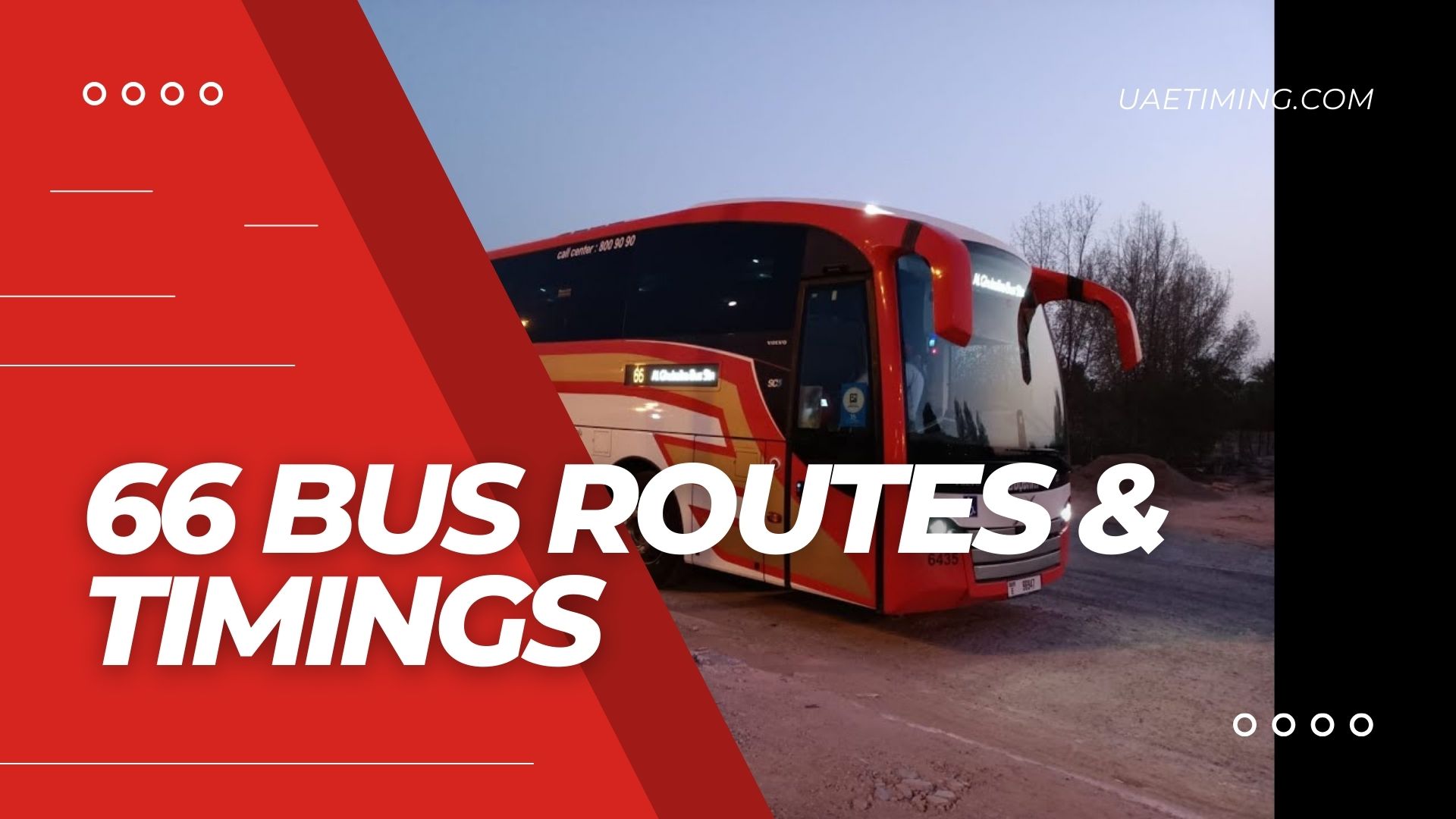 Bus 66 Timetable – Ghubaiba Bus Station to Faqa, Terminus / Al Faqa'a Family Park