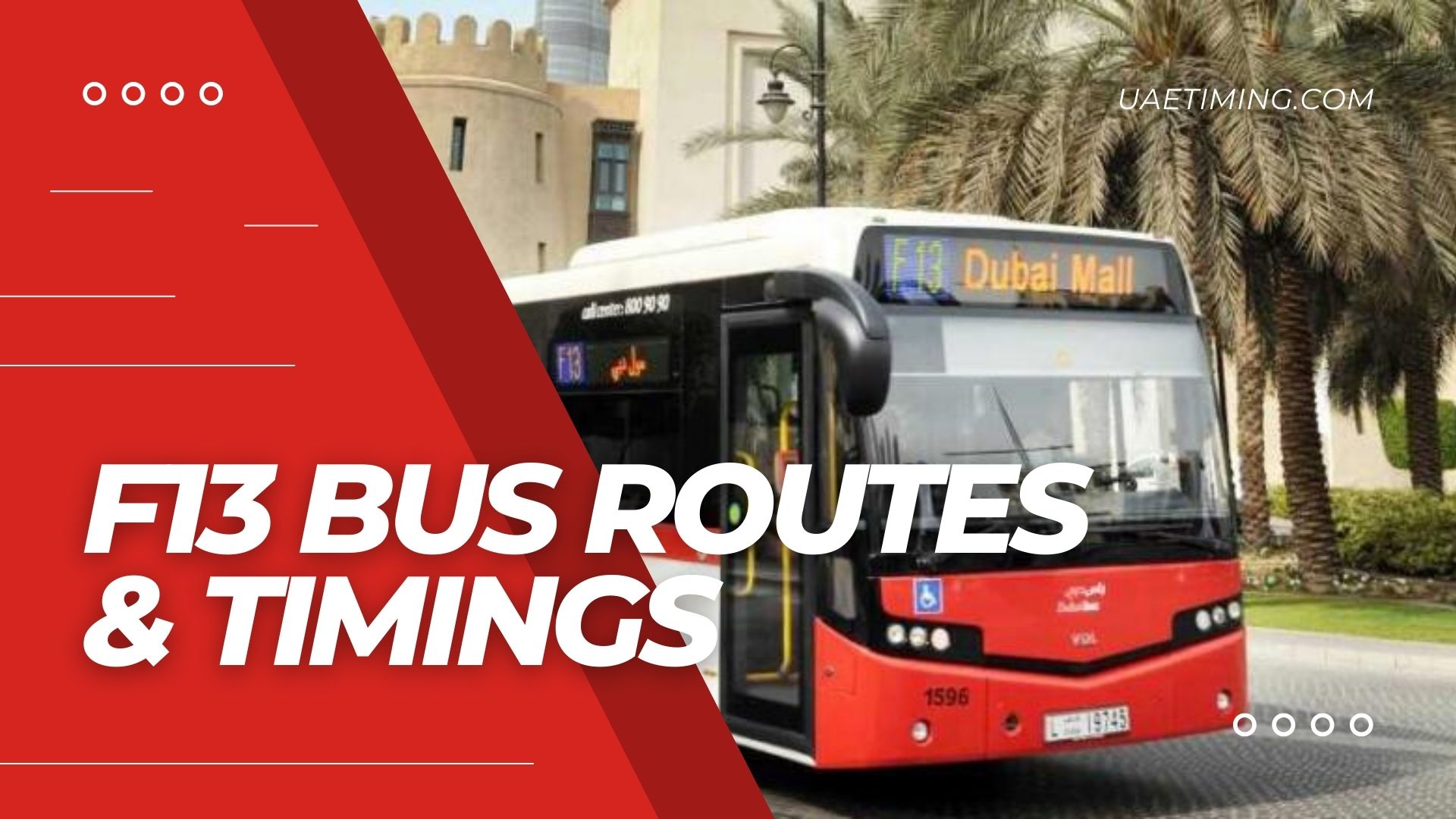 F13 Bus Schedule â€“ Dubai Mall Metro Landside to 8 Boulevard Walk Tower