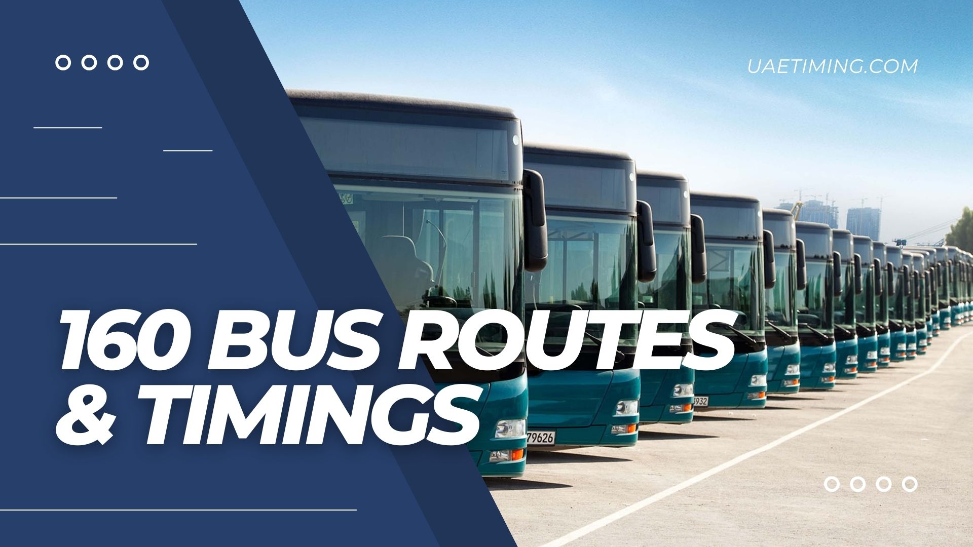 Bus 160 Timetable – Khalifa City, Souq to Capital Park