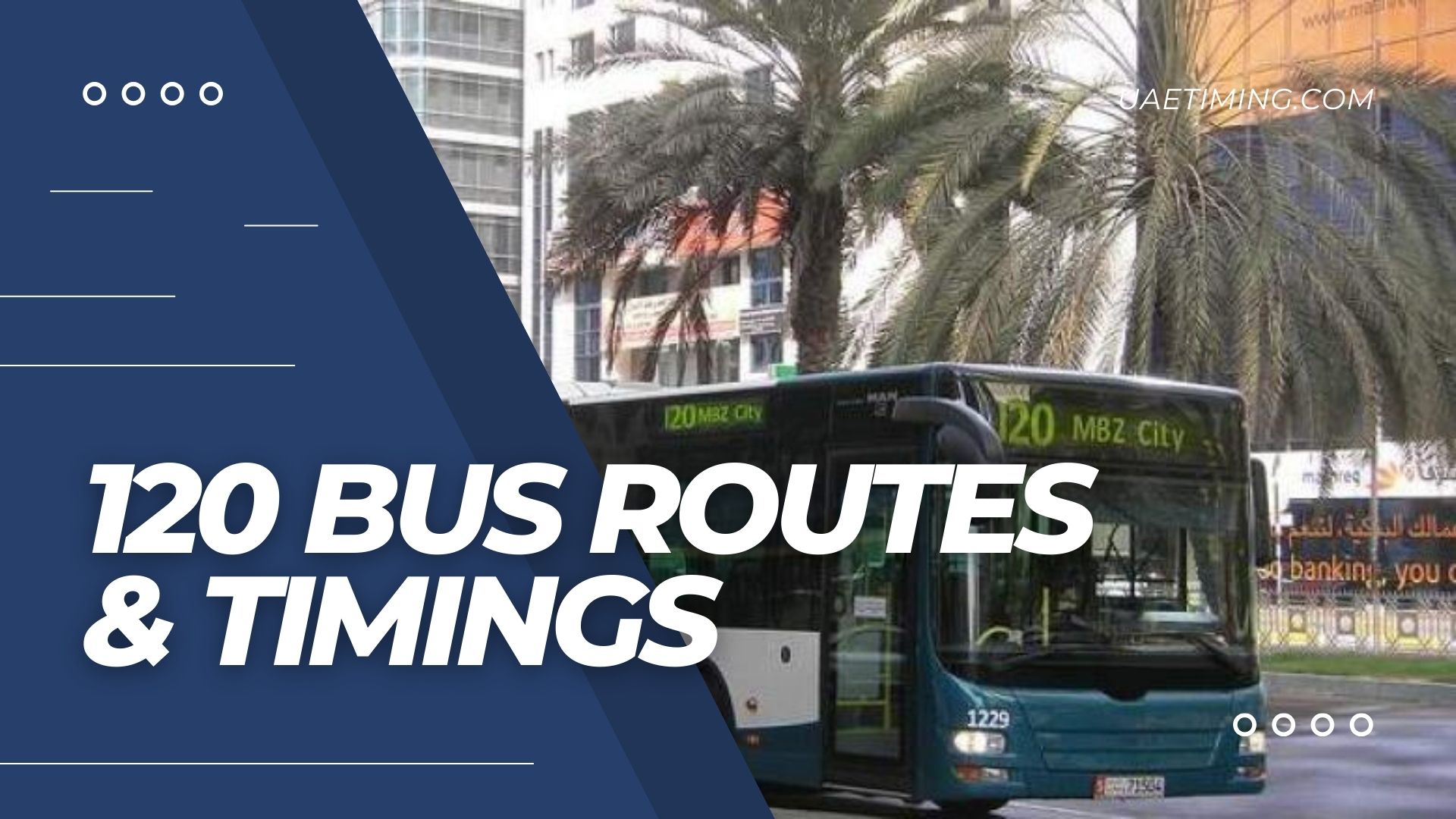Bus 120 Timings in Abu Dhabi – Saadiyat Public Beach to Mazyad Mall