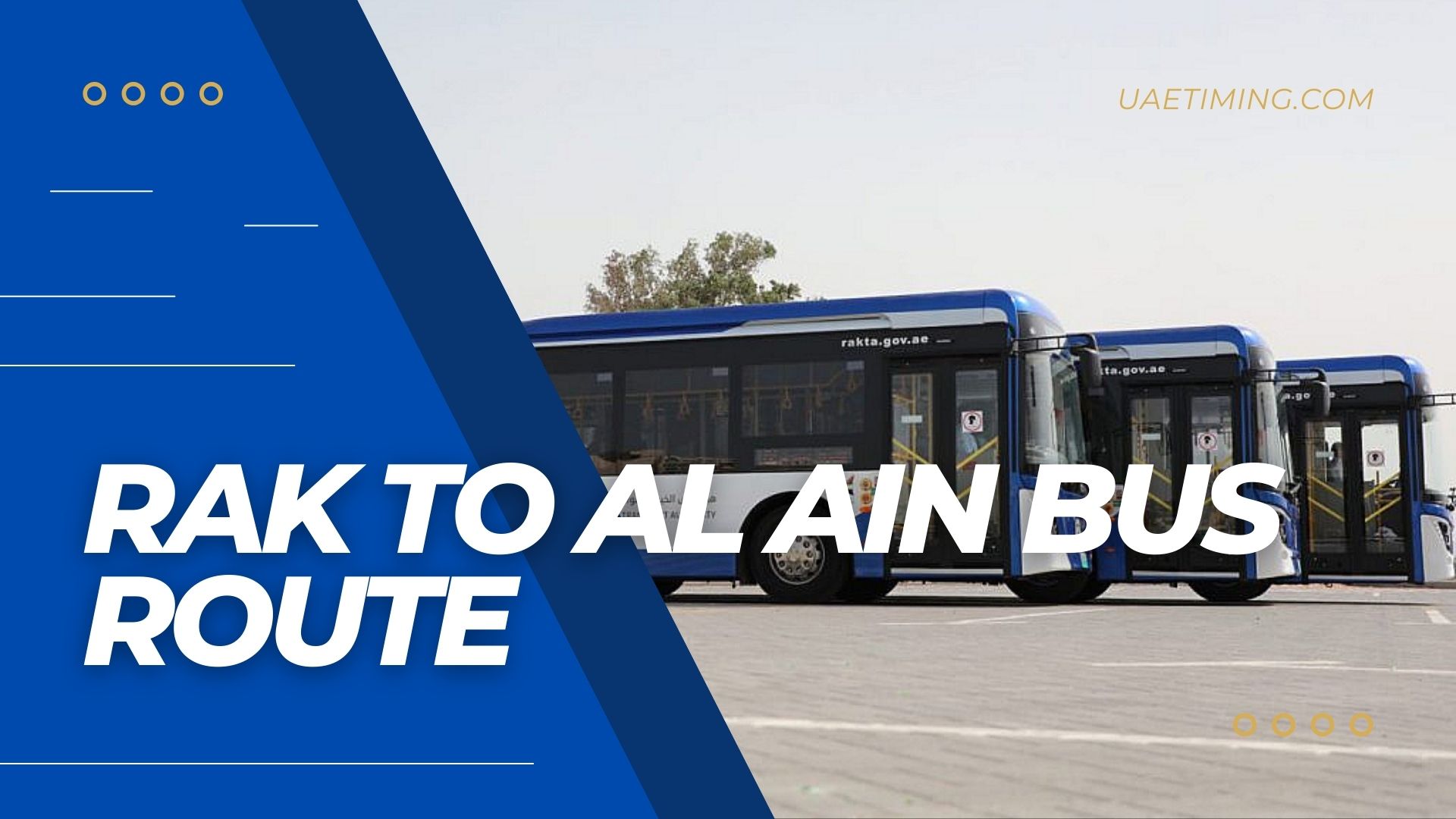 RAKTA Bus Route Ras Al Khaimah to Al Ain