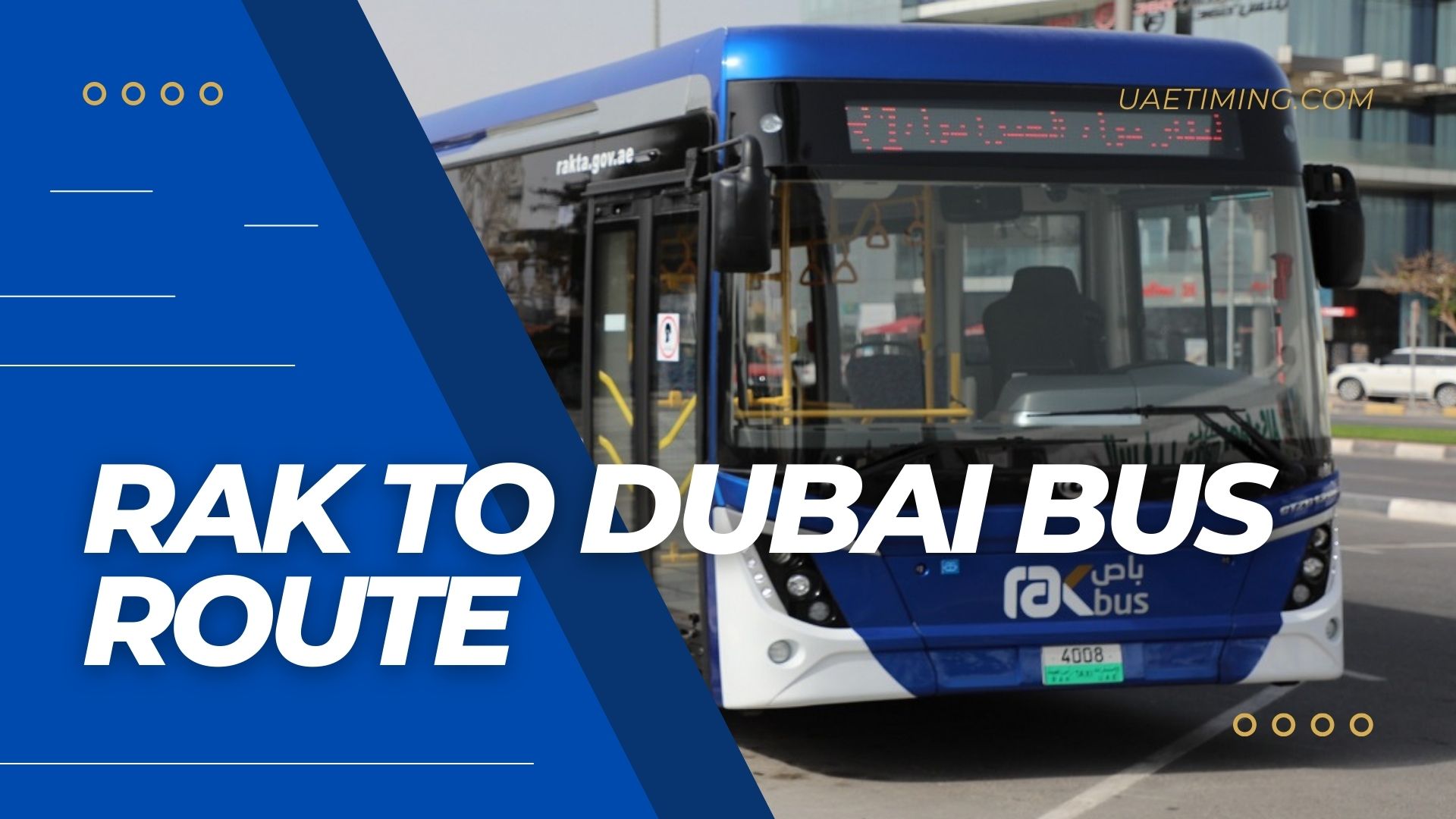 RAKTA Bus Services: Ras Al Khaimah to Dubai Route Information