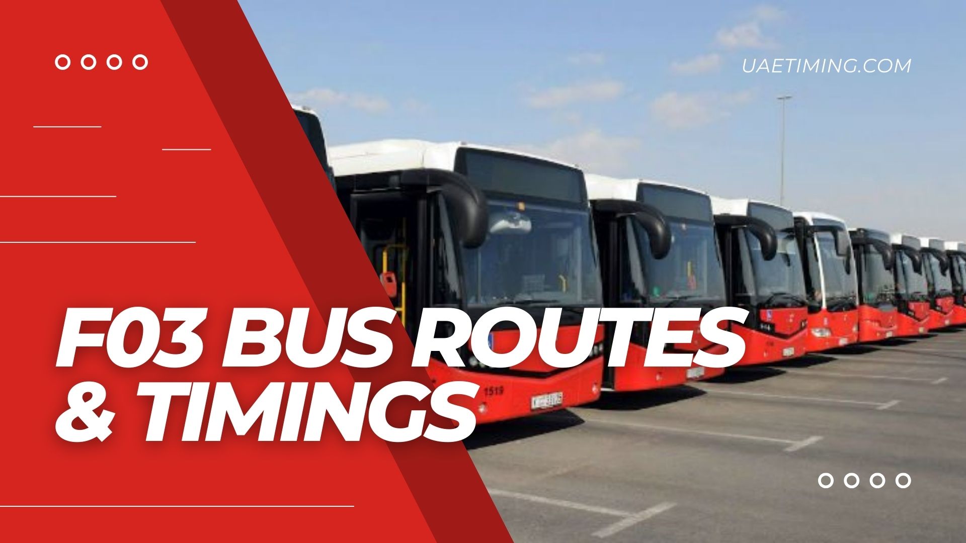 F03 Bus Timetable â€“ From Rashidiya Bus Station Parking to Street 65A and Loop Back