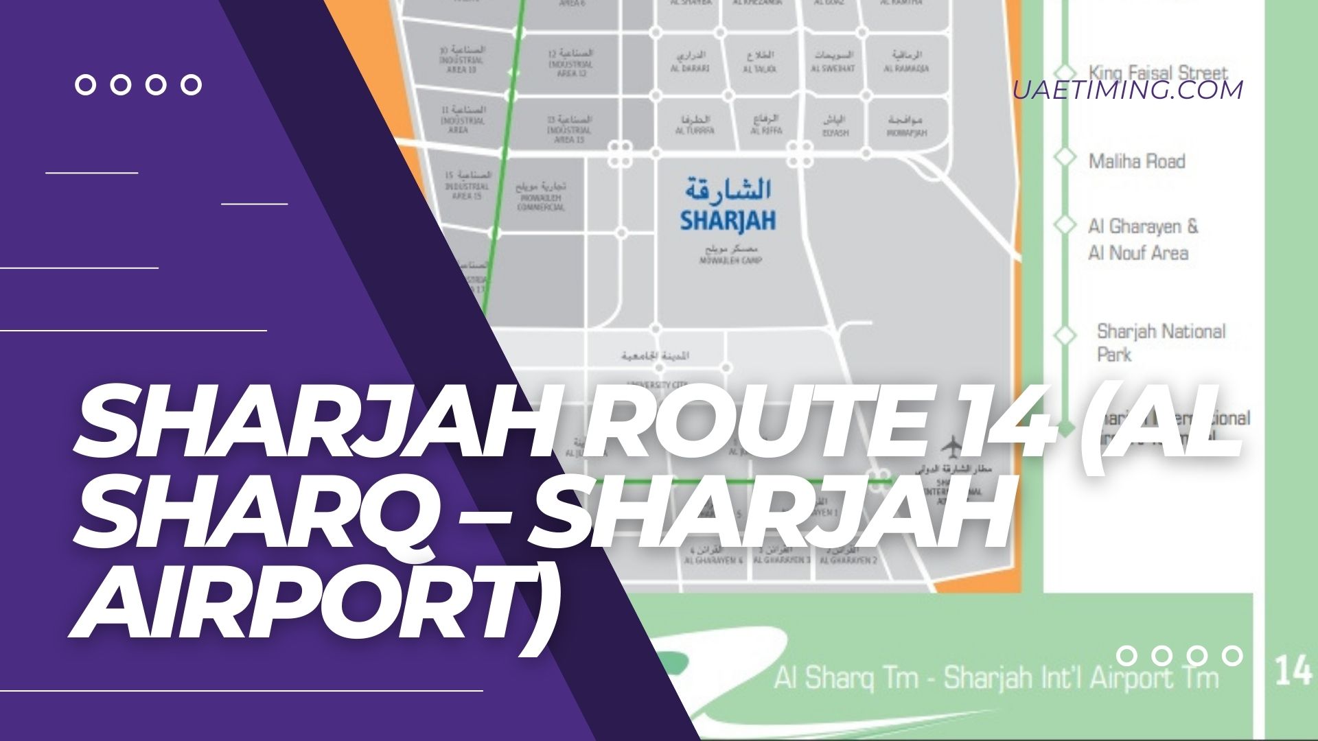 Detailed Guide to Route 14 in Sharjah: Al Sharq to Sharjah Airports