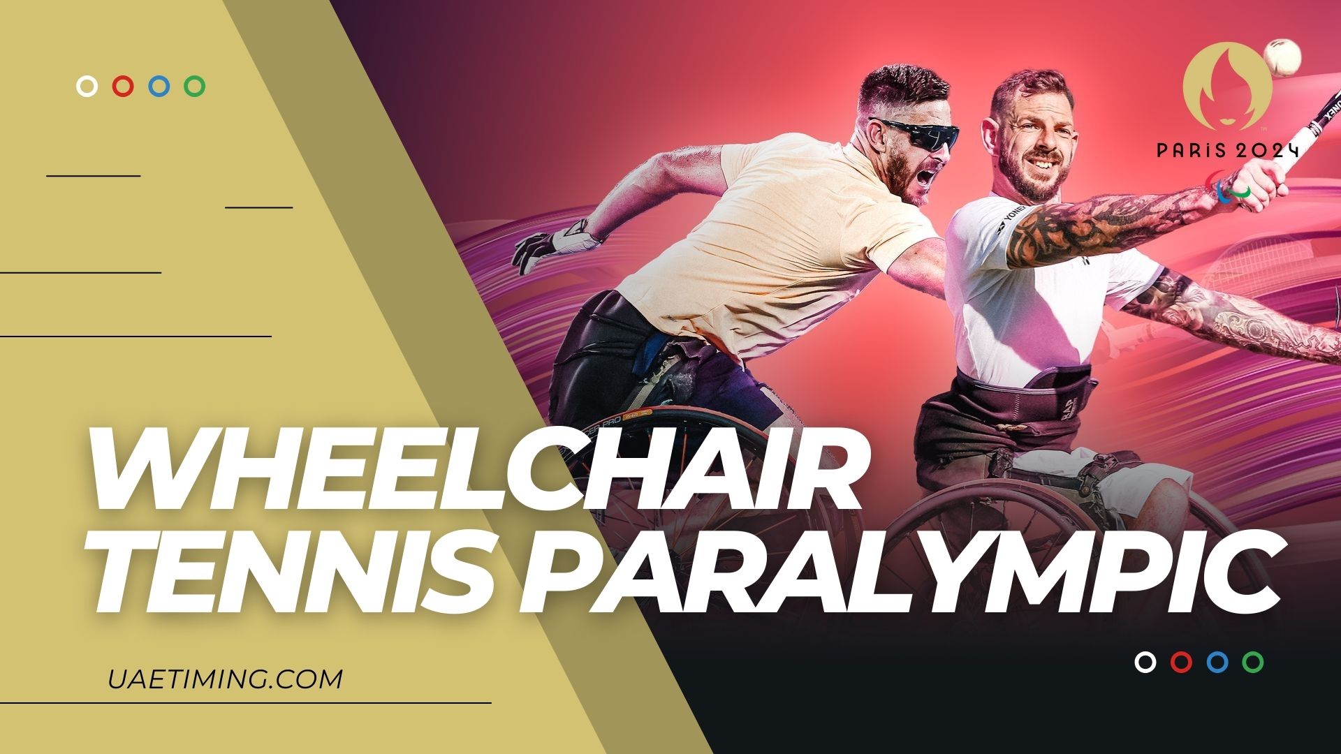September 5-7 Wheelchair Tennis Paralympic Games Schedule
