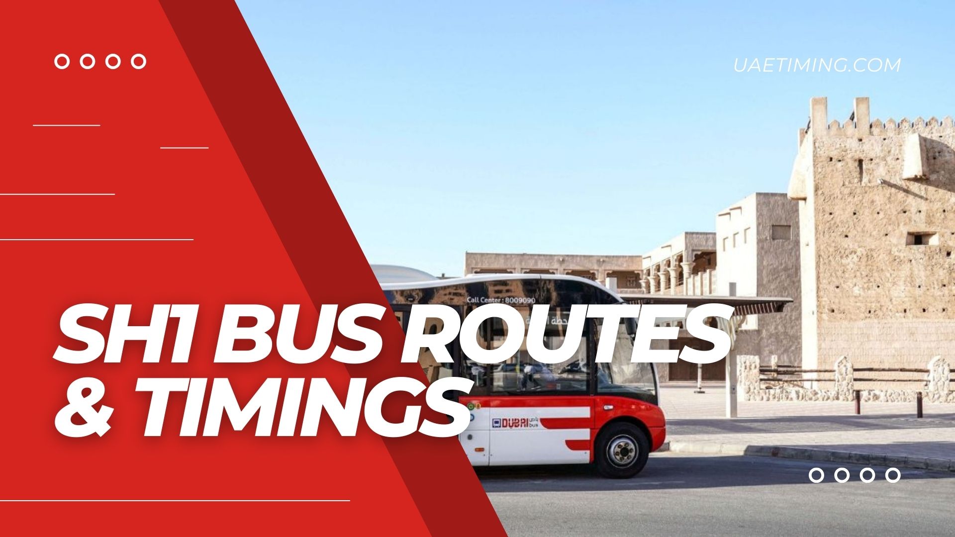 SH1 RTA Bus Timings - Dubai Mall Metro Landside to Hartland Greens and Return