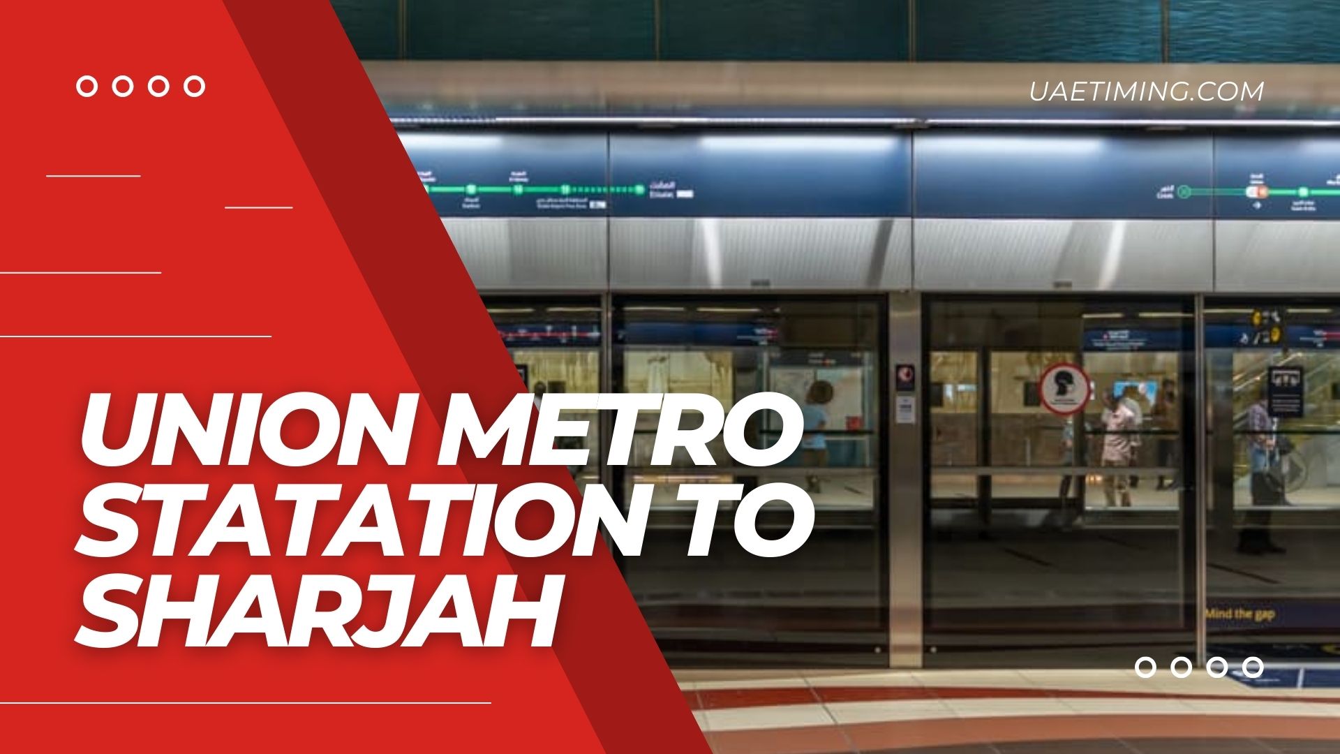 Union Metro Station to Sharjah Bus Timings, Fare and Schedule