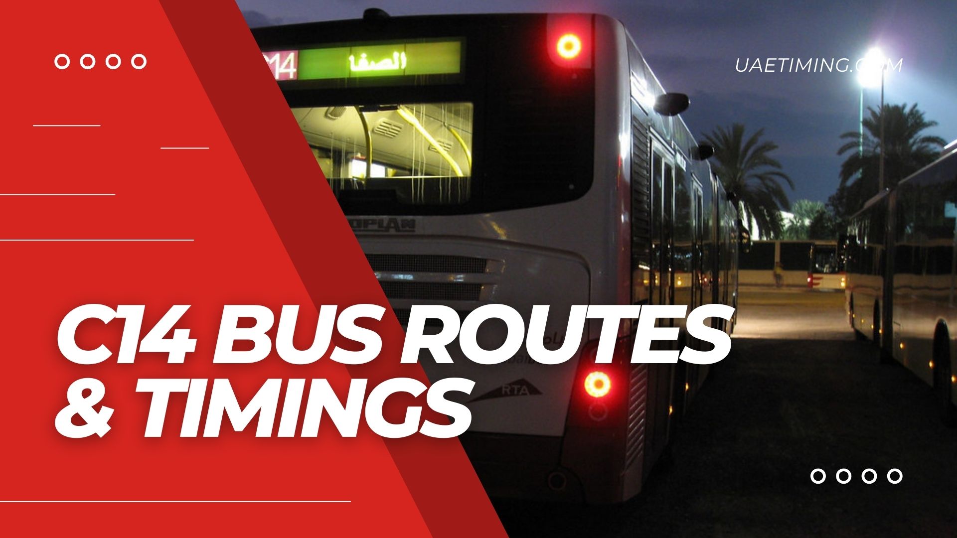 RTA C14 Bus Schedule - From Al Nahda to Safa Terminus