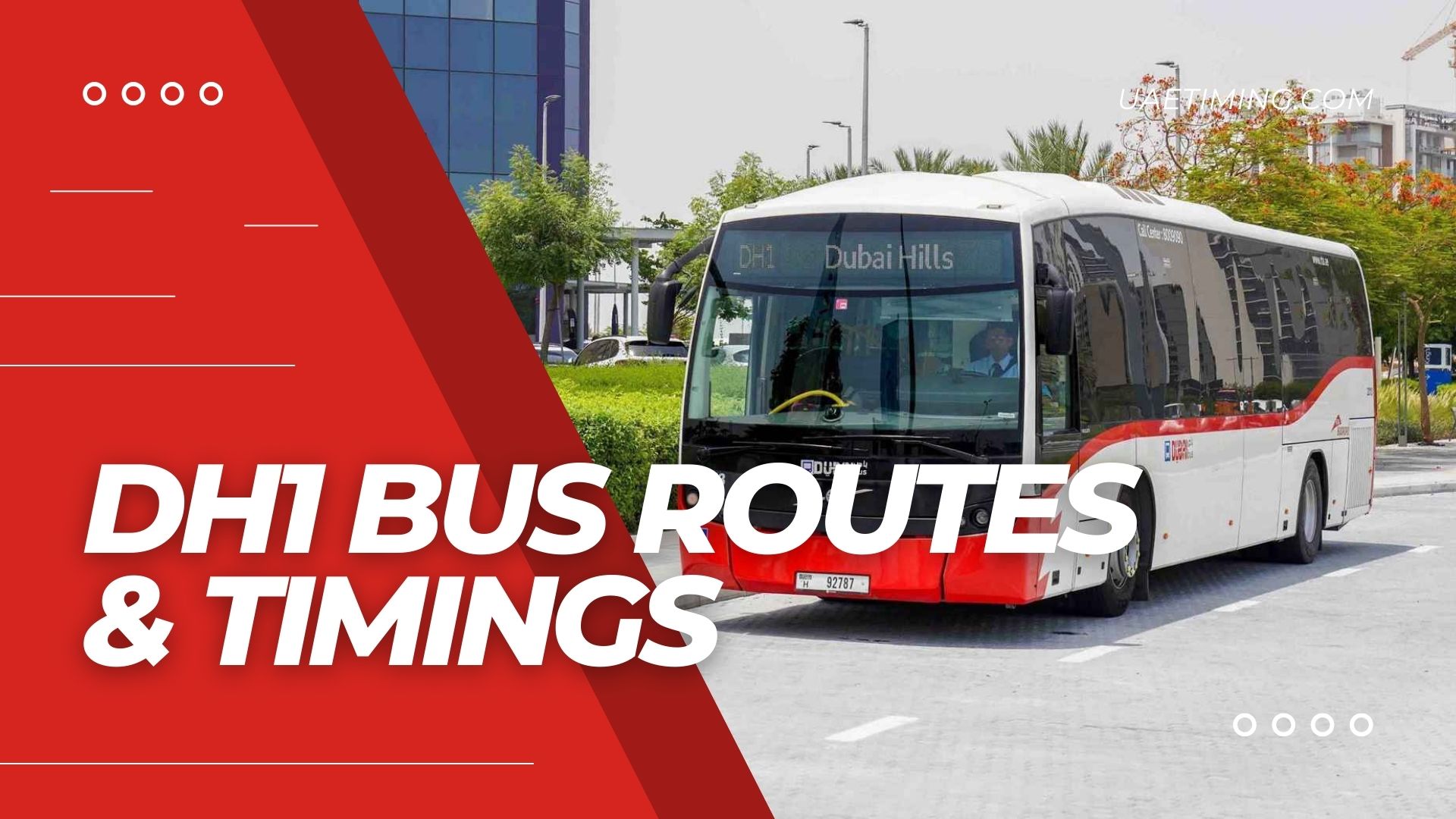 DH1 Bus Routes and Timings - Dubai Hills to Equiti Metro Station