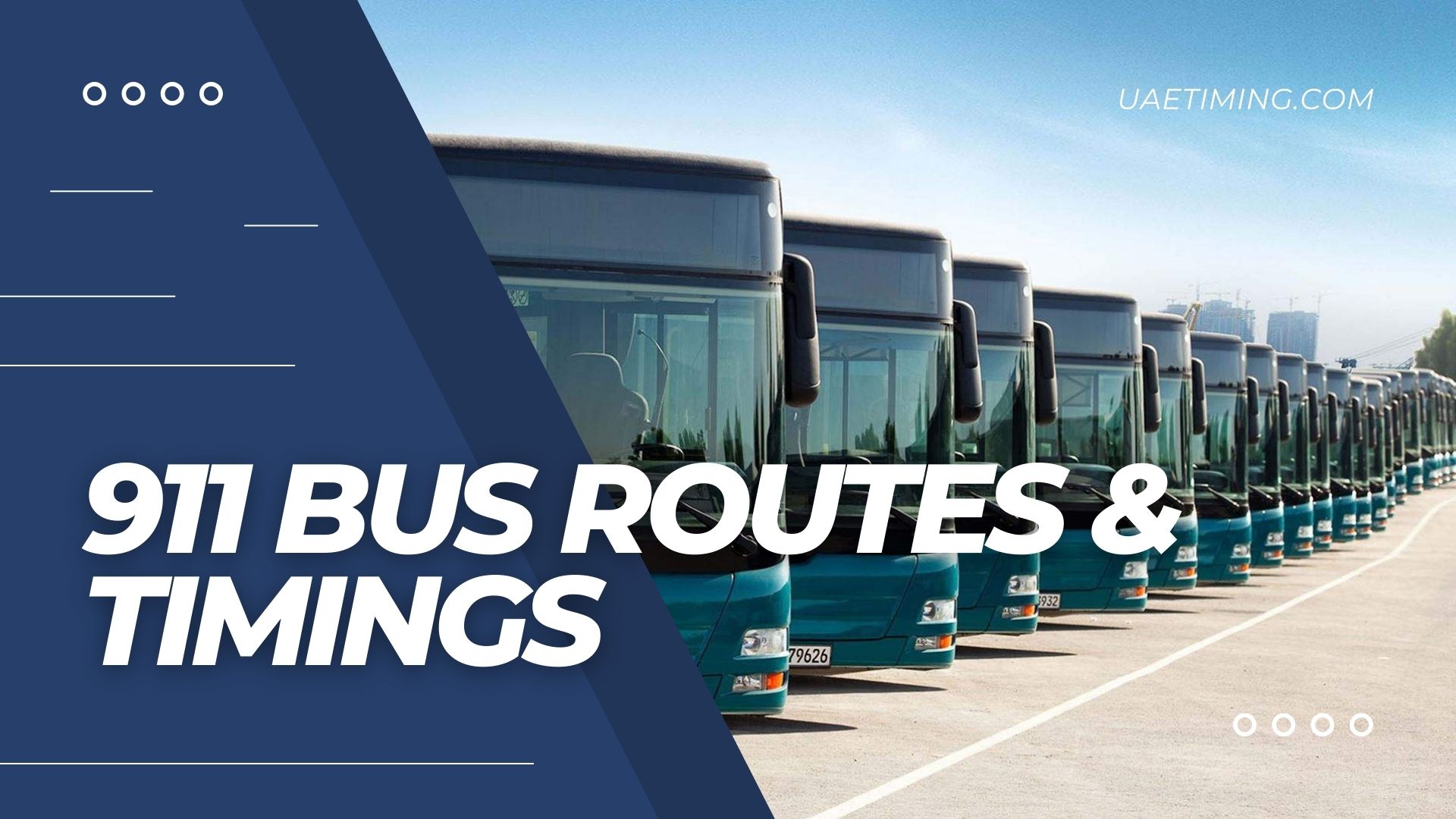 Abu Dhabi Bus 911 Timings – Bateen West Souq to Hili Fun City