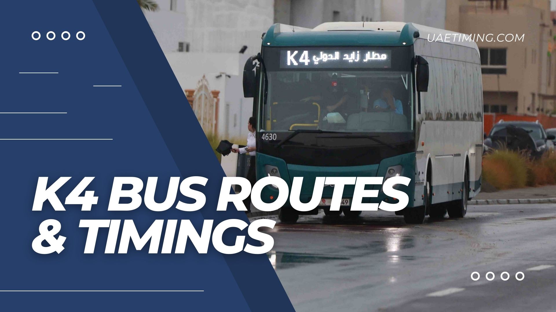 Abu Dhabi K4 Bus Timetable – Abu Dhabi Airport ECC to Ministry of Justice
