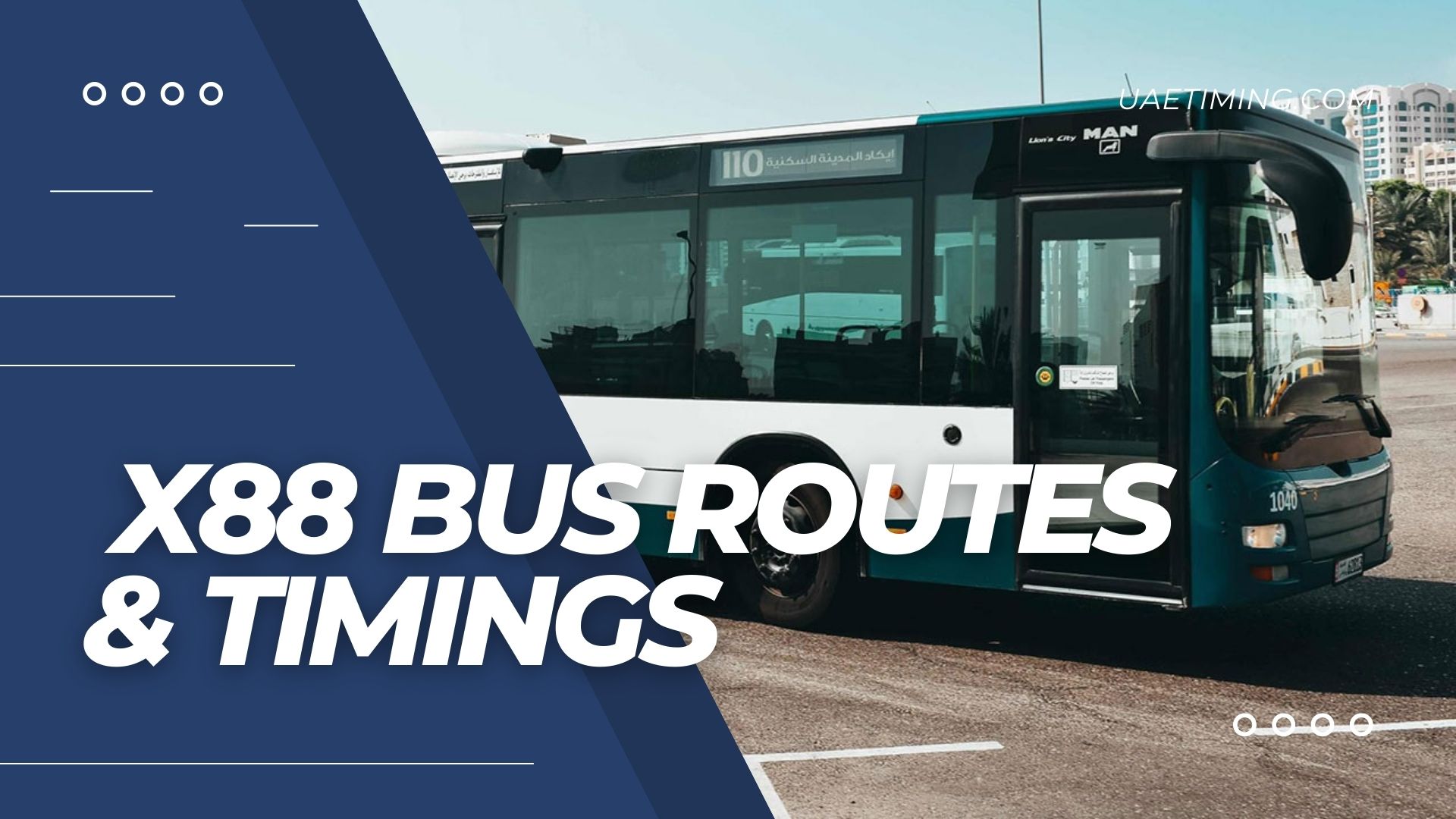 Abu Dhabi Bus X88 Timings  Abu Dhabi Bus Station to ADNOC Bus Station