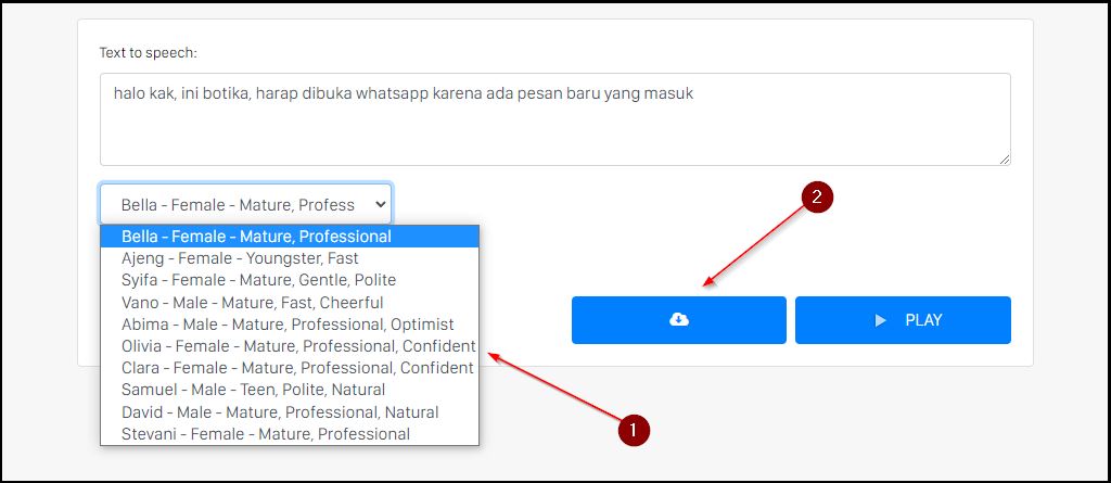 Pilihan Karakter Suara Voice Over Natural
