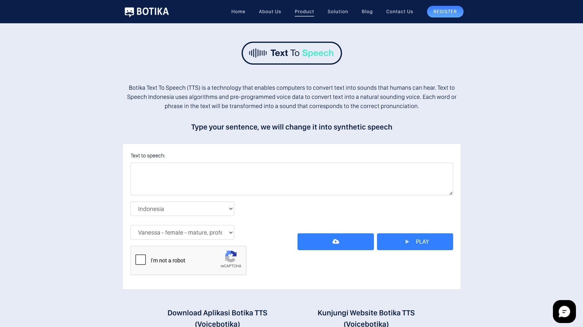 Botika Text-To-Speech