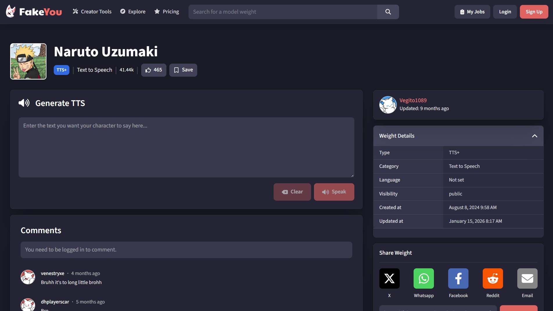 Buka Situs FakeYou Naruto