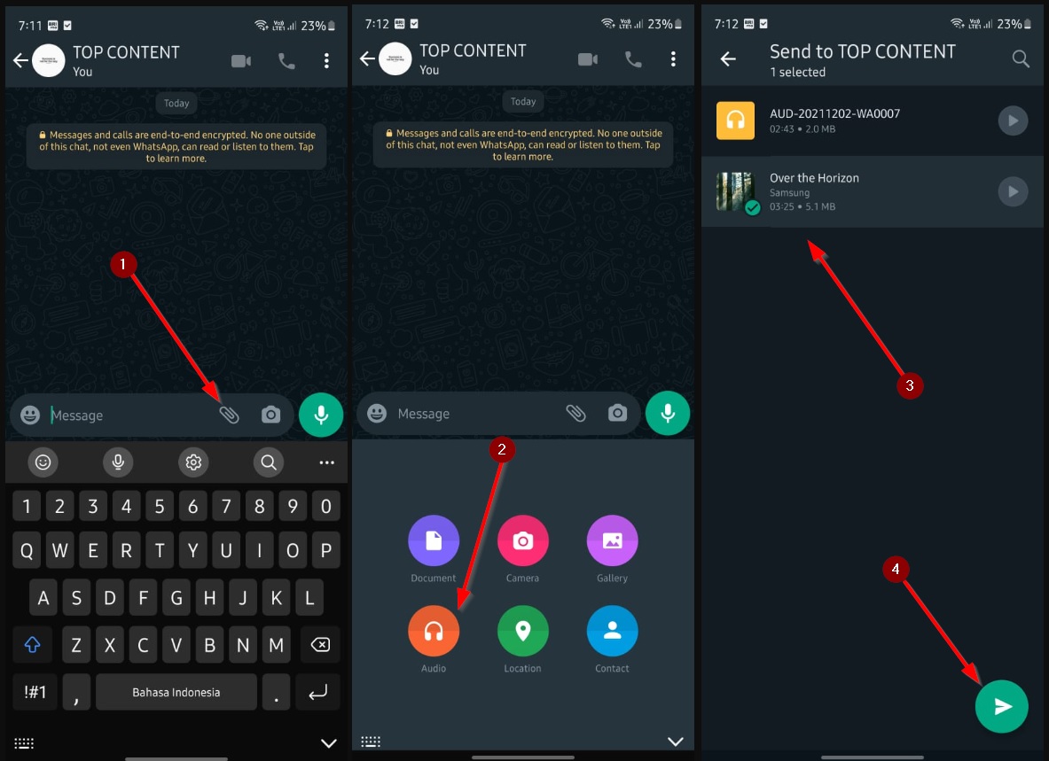 Gunakan Suara Google di Pesan WA