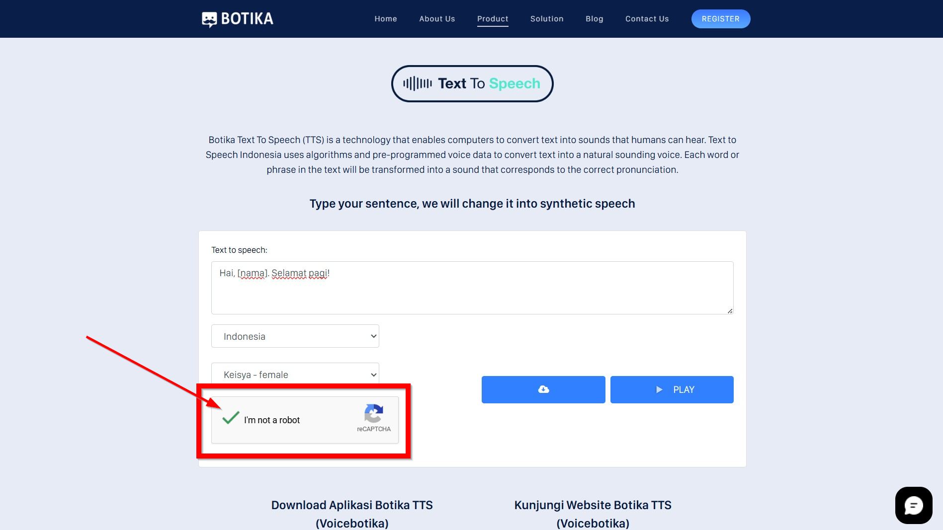 Centang Captcha