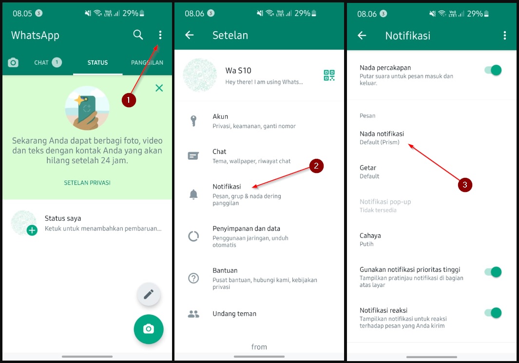 Cara Memasang Suara Google sebagai Nada Dering WhatsApp
