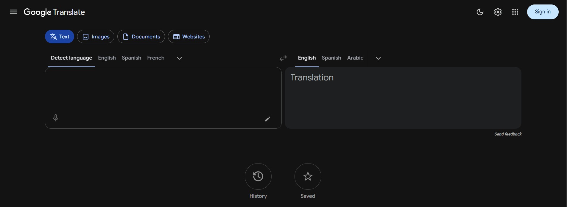 Google Translate versi Lama