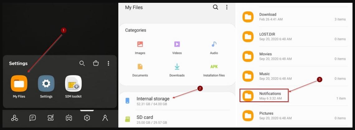 Simpan Audio ke Notifikasi