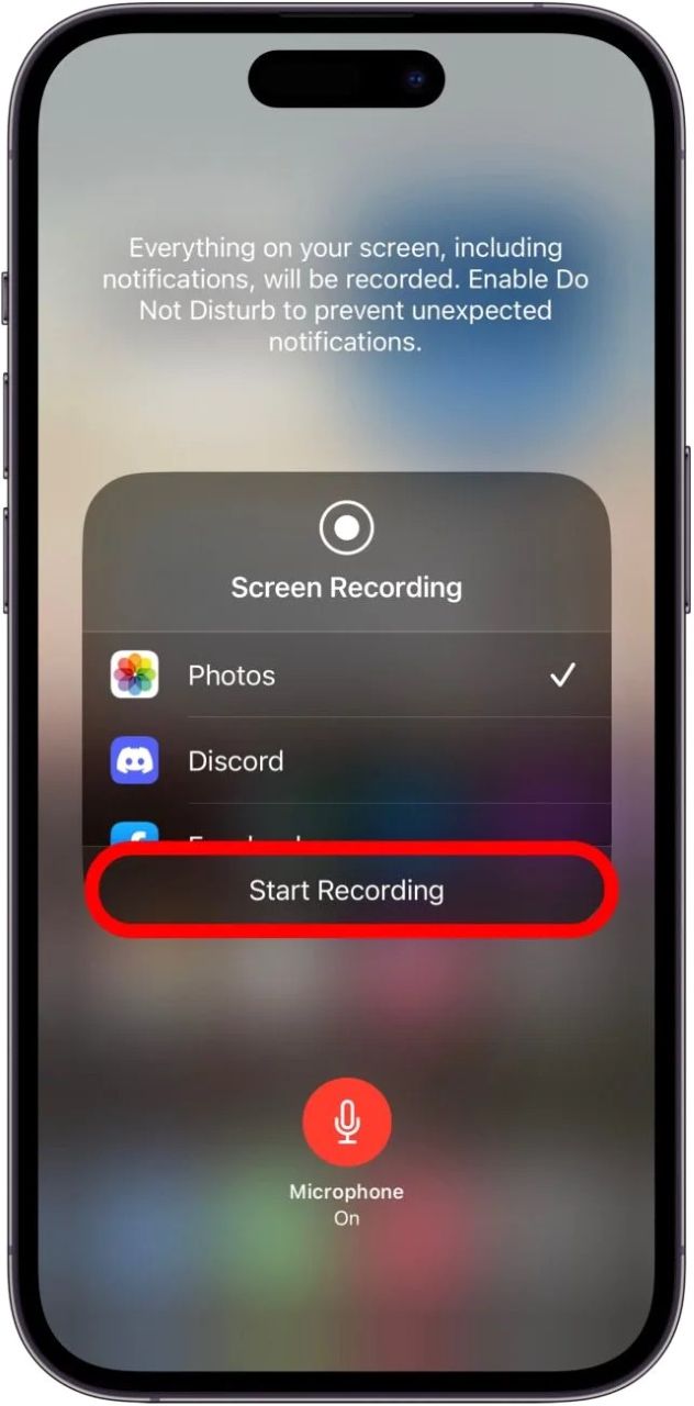 Rekam Layar di iPhone