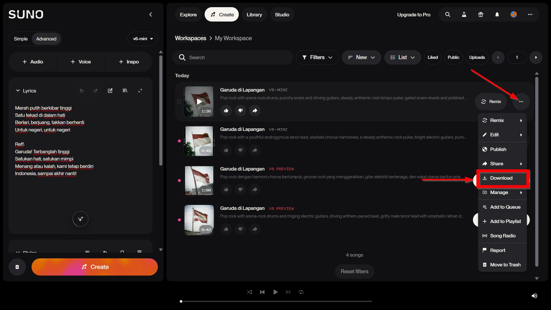 Simpan Lagu