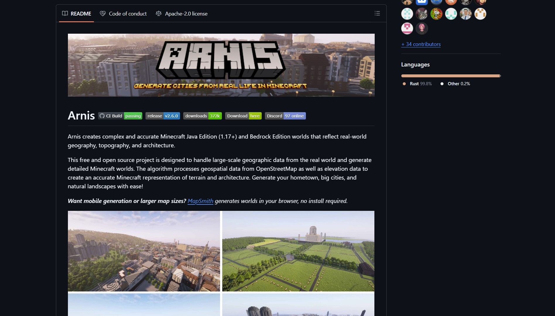 Arnis: Turn Real-World Locations into Playable Minecraft Maps