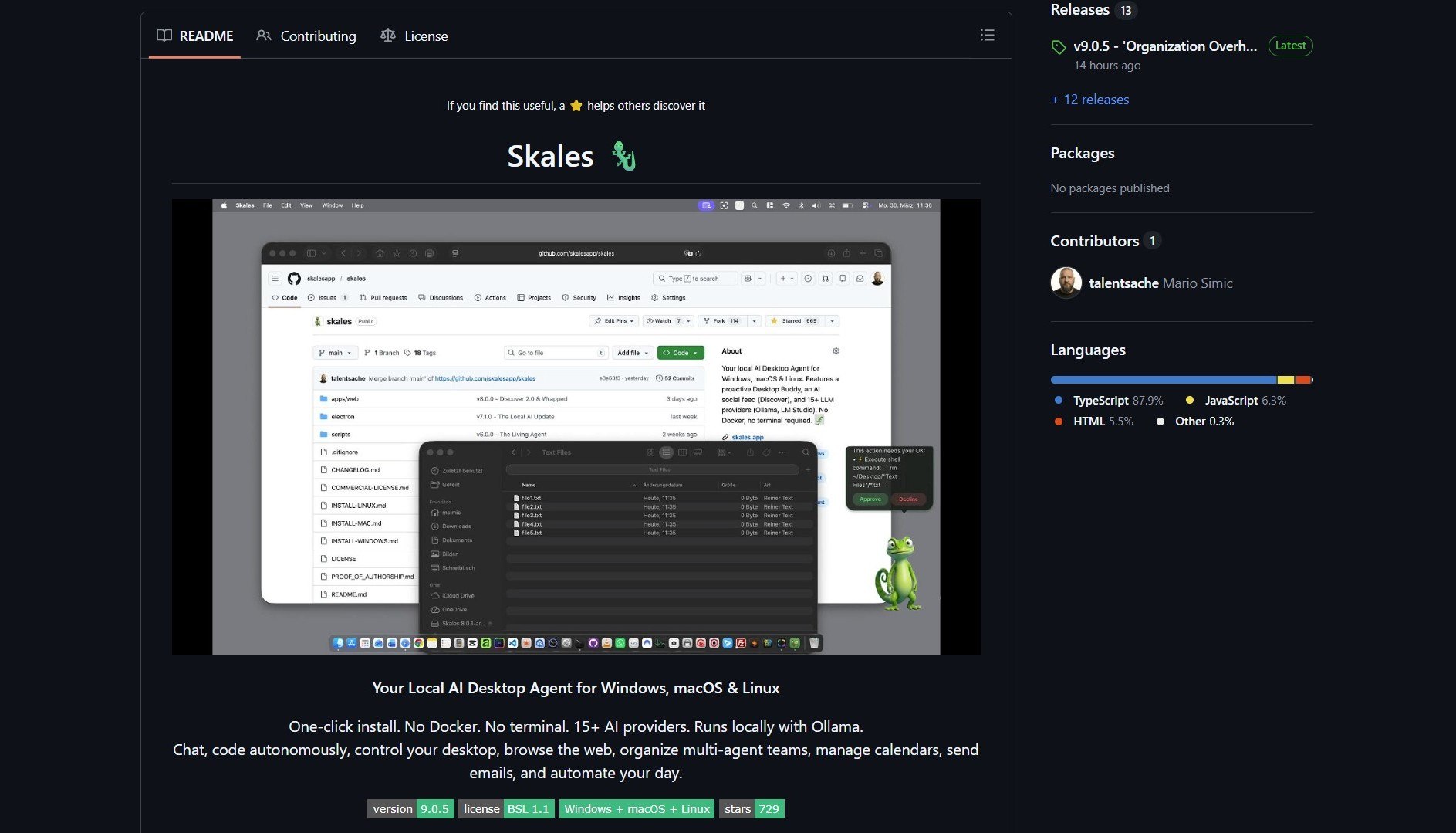 Skales: AI Desktop Assistant Without Docker or Complexity
