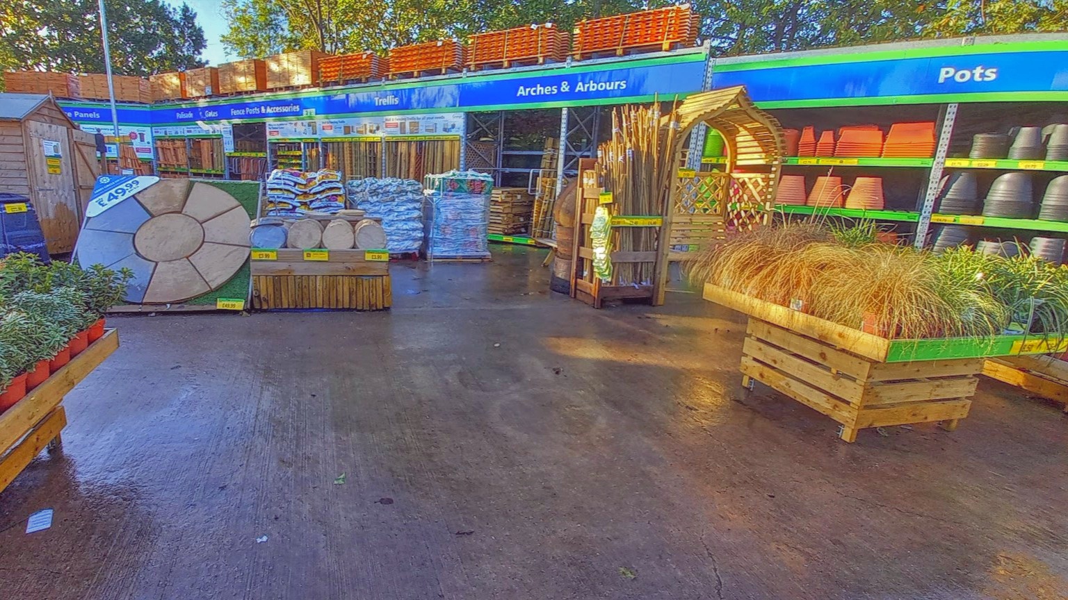 B&M Home Store with Garden Centre Interior